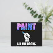 Verf alle Rocks Rock-schilderijen Briefkaart (Staand voorkant)