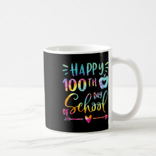 Verf blij 100ste dag van school leraar leerling 10 koffiemok