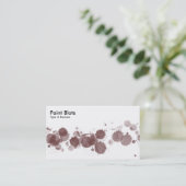 Verf Blots - Bruin Visitekaartje (Staand voorkant)