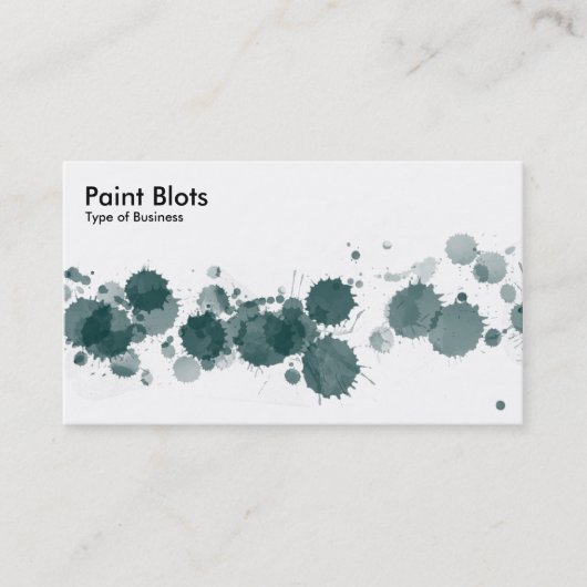 Verf Blots - Dk Green Visitekaartje (Voorkant)