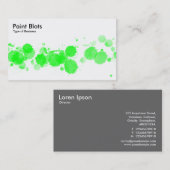 Verf Blots - Groen op Wit Visitekaartje (Voorkant / Achterkant)