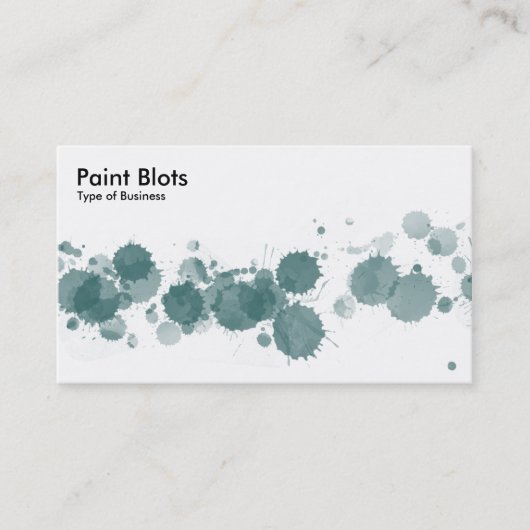Verf Blots - Moss Green Visitekaartje (Voorkant)