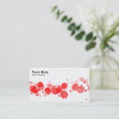 Verf Blots - Rood Visitekaartje (Staand voorkant)