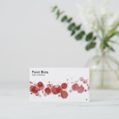 Verf Blots - Ruby Visitekaartje (Staand voorkant)