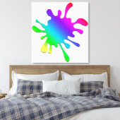 Verf Blotter Canvas Afdruk (Insitu (Slaapkamer))