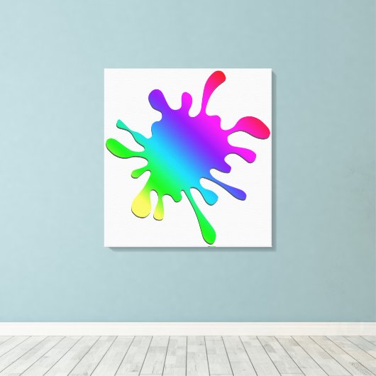 Verf Blotter Canvas Afdruk (Insitu (Houten vloer))