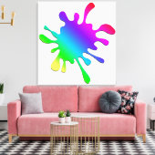 Verf Blotter Canvas Afdruk (Insitu (Woonkamer))