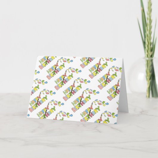 Verf de Kaart van Birthday (Voorkant)
