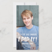 Verf De Stad Afstudeeraankondiging Aankondiging (Voorkant)