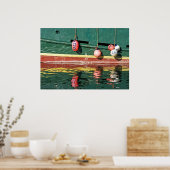 Verf door aantallen in Waterverven. Poster (Keuken)