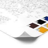 Verf door cijfers: de Sterrennacht Poster (Hoek)