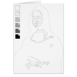 Verf door de Kaart van Aantallen: Mona Lisa