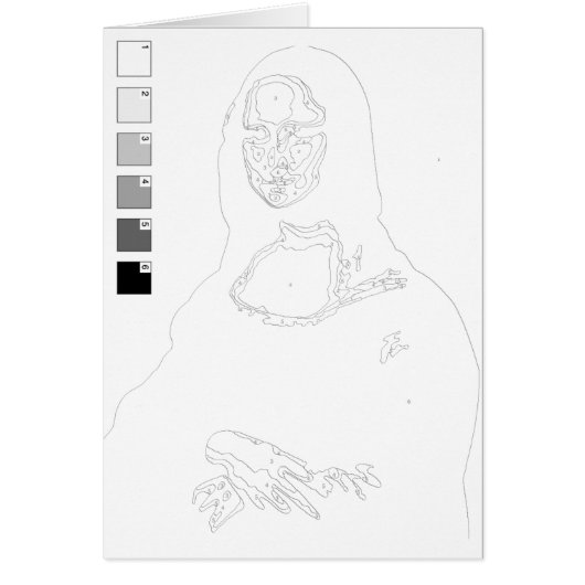 Verf door de Kaart van Aantallen: Mona Lisa (Voorkant)