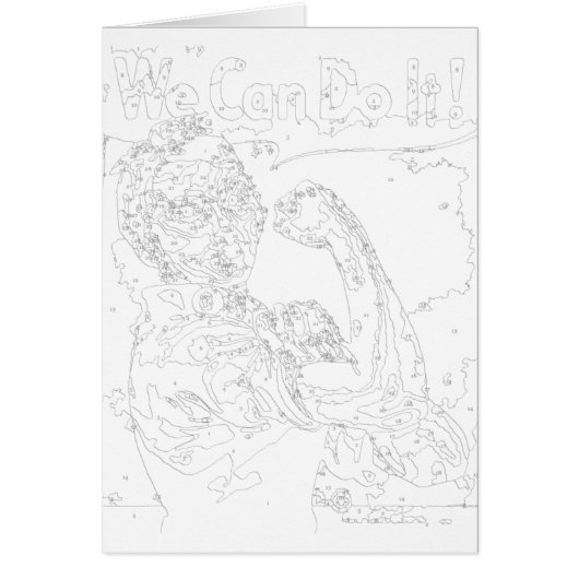 Verf door de Kaart van Aantallen: Rosie de Riveter (Voorkant)