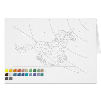 Verf door de Kaart van Nummers: Paarden