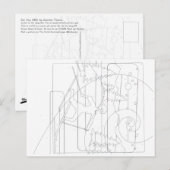 Verf door het Briefkaart van het Aantal (Voorkant / Achterkant)