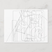 Verf door het Briefkaart van het Aantal (Voorkant)