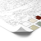 Verf door het Poster van Aantallen: Boat (Hoek)