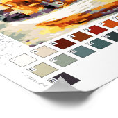 Verf door het Poster van Aantallen (overzicht hier (Hoek)