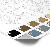 Verf door het Poster van Aantallen: Taj Mahal (Hoek)