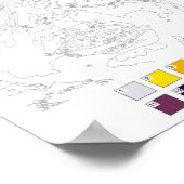 Verf door het Poster van Nummers: Graffiti Girl (Hoek)