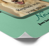 Verf Drukken op mijn hart - Mint Green Poster (Hoek)