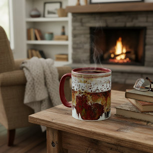 Verf druppel aardewerk uitstraling mok