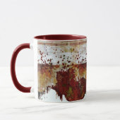 Verf druppel aardewerk uitzicht mok (Links)