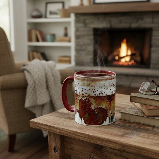 Verf druppel aardewerk uitzicht mok