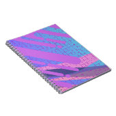 Verf druppel Levendig Abstract Notitieboek (Rechterzijde)