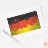 Verf Duitsland Vlag Rechthoekige Sticker (Envelop)