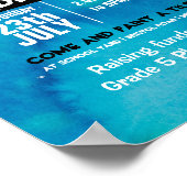 Verf een tegel fundraiser PTA PTO Poster (Hoek)