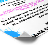 Verf een tegel fundraiser PTA PTO Poster (Hoek)