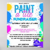 Verf een tegel fundraiser PTA PTO Poster (Voorkant)