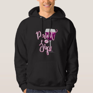 Verf en drink wijn en canvas feestshirt hoodie