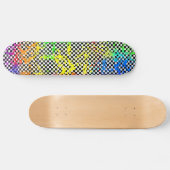 Verf en ingecheckte plakband persoonlijk skateboard (Horizontaal)