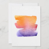 Verf en nip wijn en kunst thema party sjabloon kaart (Achterkant)