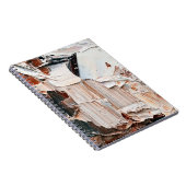 Verf en reliëf met reliëfolie. Primair koel Notitieboek (Rechterzijde)