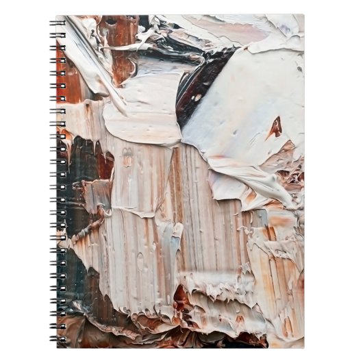 Verf en reliëf met reliëfolie. Primair koel Notitieboek (Voorkant)