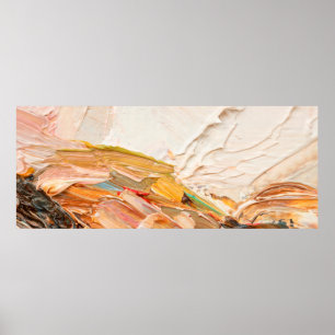 Verf en reliëf met reliëfolie. Primair koel Poster