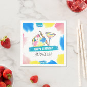 Verf- en Sip Birthday Painting and Wine Party Servet (Insitu)