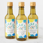 Verf en Sip Birthday Wine Party Favor Dank u Wijn Etiket (Flessen)