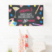 Verf en Sip Chalkboard Bachelorette Party Banner (Insitu)