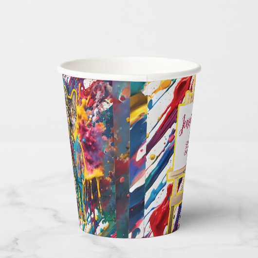 Verf en Sip partij accessoires verfborstelhouder Papieren Bekers (Rechts)