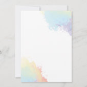 Verf en sip volwassen verjaardag kaart (Achterkant)