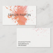 Verf expressief visitekaartje (Voorkant / Achterkant)