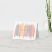 Verf Feest Bruidsuitnodiging Bedankt (Voorkant)