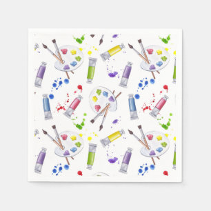 Verf Feest Kunstenaars Papier Servet