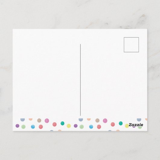 Verf Feest Waterverf Palet Kunst Verjaardag Briefkaart (Achterkant)