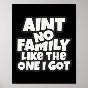 Verf geen familie zoals die we kregen familiereüni poster